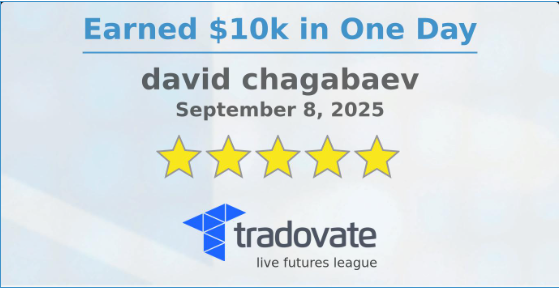 תעודת Tradovate Live Futures League
